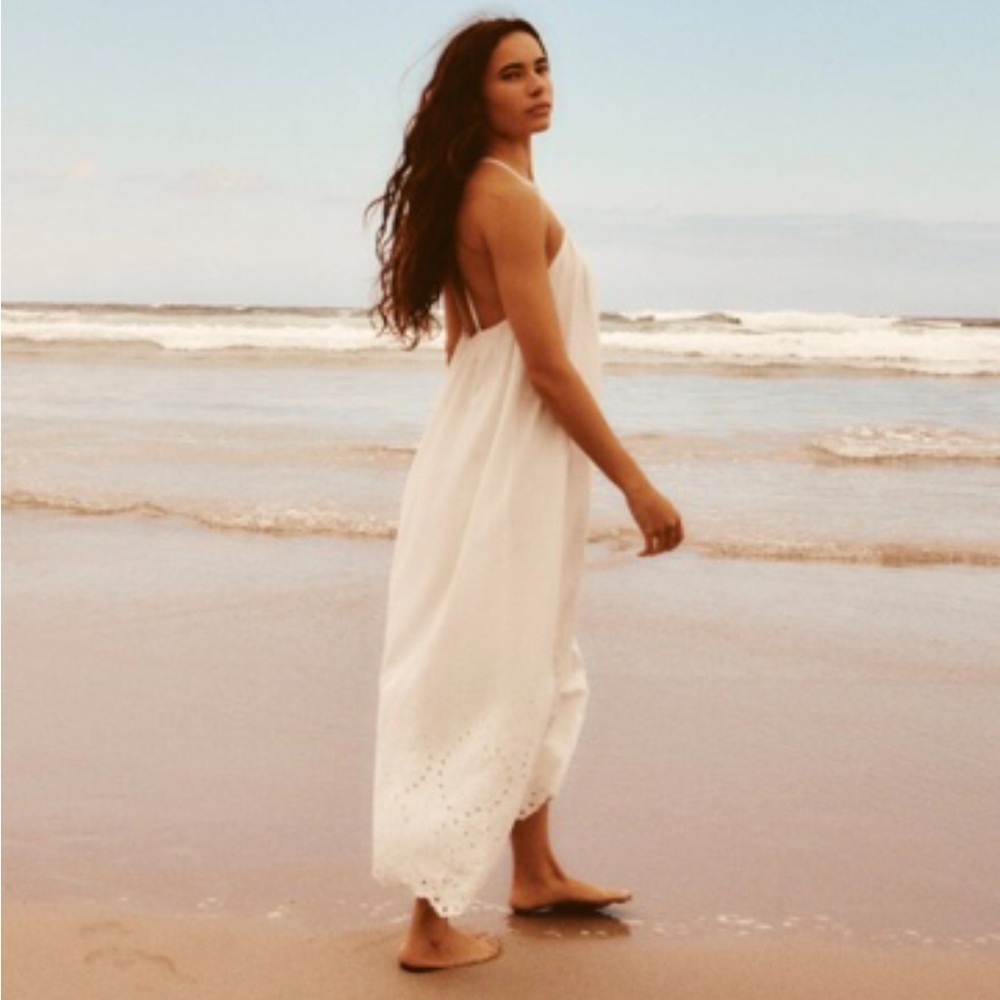 White Beach Dress ZARA NWT - Picture 4 of 8